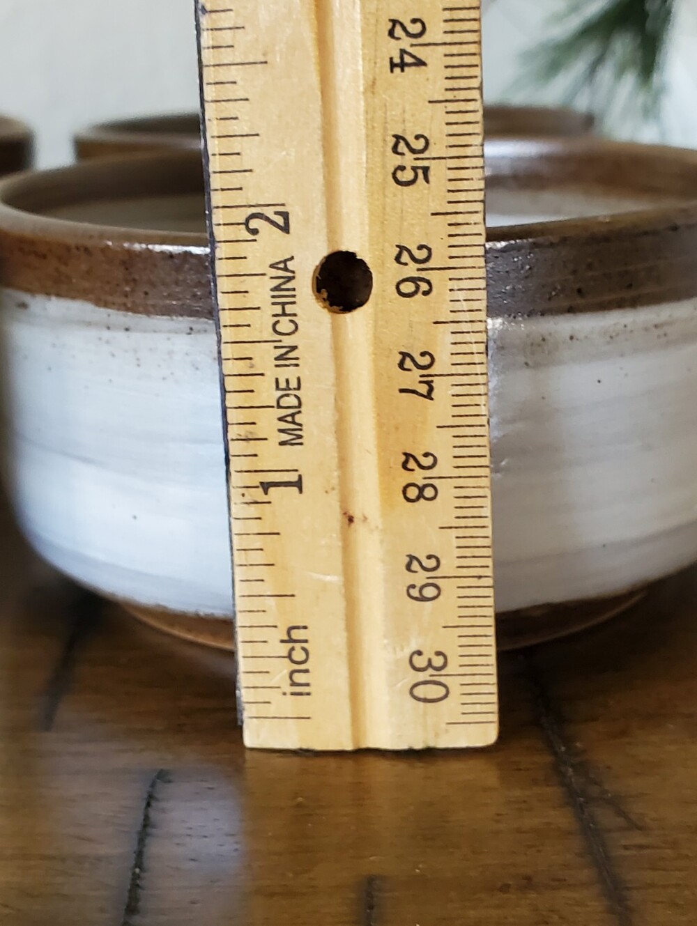 Dash of That Tracey White Brown Stoneware Bowls Set of 4 - Picture 8 of 10